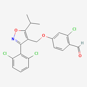 2-Chloro-4-((3-(2,6-dichlorophenyl)-5-isopropylisoxazol-4-yl)methoxy)benzaldehyde