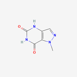 molecular formula C6H6N4O2 B1600316 1-Methyl-1,4-dihydro-pyrazolo[4,3-d]pyrimidine-5,7-dione CAS No. 83824-38-8