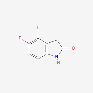 molecular formula C8H5FINO B1600331 5-Fluoro-4-iodoindolin-2-one CAS No. 275386-75-9
