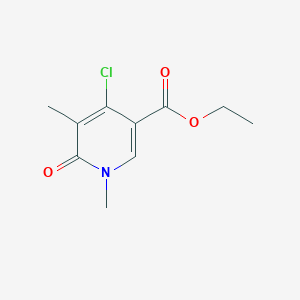 molecular formula C10H12ClNO3 B1600342 Ethyl 4-chloro-1,5-dimethyl-6-oxo-1,6-dihydropyridine-3-carboxylate CAS No. 853109-70-3