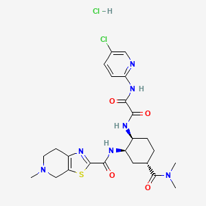 molecular formula C24H31Cl2N7O4S B1600346 Edoxaban hydrochloride CAS No. 480448-29-1
