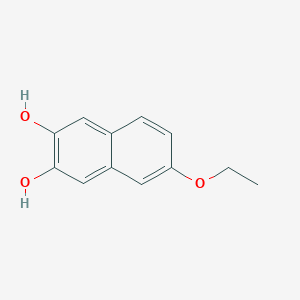 molecular formula C12H12O3 B160035 6-Ethoxynaphthalene-2,3-diol CAS No. 136944-52-0