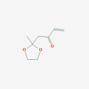 molecular formula C8H12O3 B160036 1-(2-Methyl-1,3-dioxolan-2-yl)but-3-en-2-one CAS No. 127600-04-8