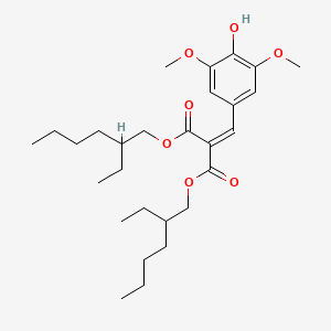 molecular formula C28H44O7 B1600377 Diethylhexyl syringylidenemalonate CAS No. 444811-29-4