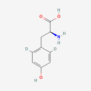 molecular formula C9H11NO3 B1600381 L-Tyrosine-d2-2 CAS No. 57746-15-3