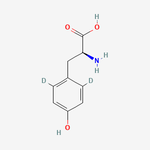 molecular formula C9H11NO3 B1600381 L-酪氨酸-2,6-d2 CAS No. 57746-15-3