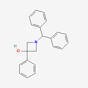 molecular formula C22H21NO B1600385 1-(Diphenylmethyl)-3-phenyl-3-azetidinol CAS No. 40320-62-5