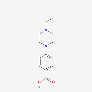 molecular formula C14H20N2O2 B1600406 4-(4-Propyl-1-piperazinyl)benzoic acid CAS No. 85469-68-7