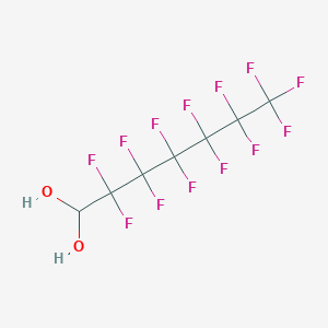 molecular formula C7H3F13O2 B1600413 2,2,3,3,4,4,5,5,6,6,7,7,7-Tridecafluoroheptane-1,1-diol CAS No. 64739-16-8