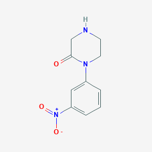 molecular formula C10H11N3O3 B1600432 1-(3-Nitrophenyl)piperazin-2-one CAS No. 215649-84-6