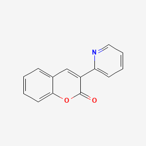 molecular formula C14H9NO2 B1600443 3-(Pyridin-2-yl)-2H-chromen-2-one CAS No. 837-97-8