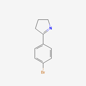 molecular formula C10H10BrN B1600466 5-(4-Bromophenyl)-3,4-dihydro-2h-pyrrole CAS No. 22217-79-4