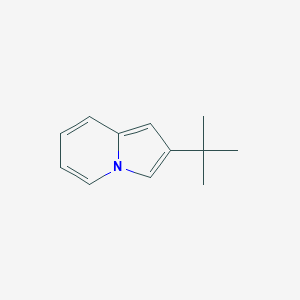 molecular formula C12H15N B160049 2-tert-Butylindolizine CAS No. 1761-09-7