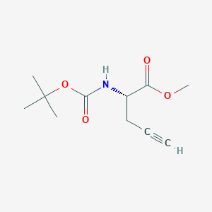 (S)-Methyl 2-((tert-butoxycarbonyl)amino)pent-4-ynoate