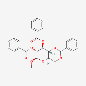 molecular formula C28H26O8 B1600500 Methyl 2,3-di-O-benzoyl-4,6-O-benzylidene-b-D-glucopyranoside CAS No. 56253-32-8