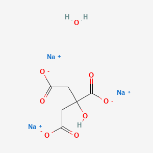 molecular formula C6H15Na3O12<br>C6H5Na3O7.5H2O<br>C66H59Na11O79-22 B1600506 Citric acid trisodium salt hydrate CAS No. 6858-44-2