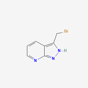 molecular formula C7H6BrN3 B1600518 3-(bromomethyl)-1H-pyrazolo[3,4-b]pyridine CAS No. 1027990-21-1