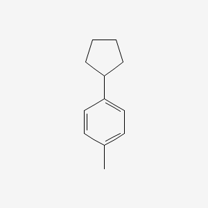 molecular formula C12H16 B1600520 1-Cyclopentyl-4-methylbenzene CAS No. 827-55-4