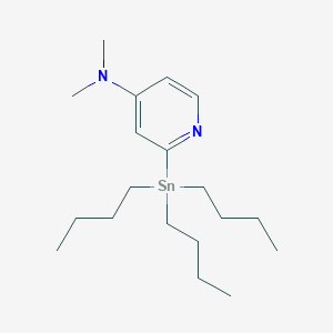 molecular formula C19H36N2Sn B1600533 N,N-Dimethyl-2-(tributylstannyl)pyridin-4-amine CAS No. 396092-84-5