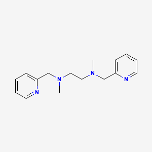 molecular formula C16H22N4 B1600540 1,2-乙二胺，N,N'-二甲基-N,N'-双(2-吡啶基甲基)- CAS No. 136768-57-5