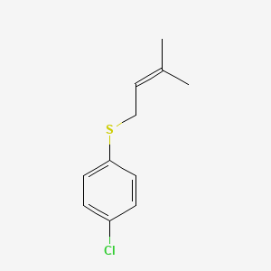 1-Chloro-4-[(3-methylbut-2-EN-1-YL)sulfanyl]benzene