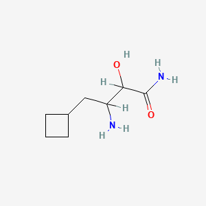 3-Amino-4-cyclobutyl-2-hydroxybutanamide