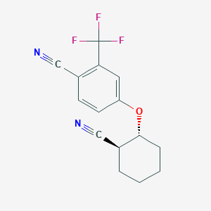 4-(((1R,2S)-2-Cyanocyclohexyl)oxy)-2-(trifluoromethyl)benzonitrile