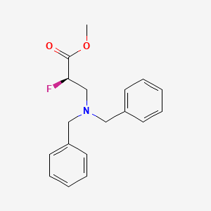 Methyl (2R)-3-(dibenzylamino)-2-fluoropropanoate