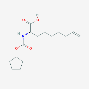 (S)-2-Cyclopentyloxycarbonylamino-non-8-enoic acid