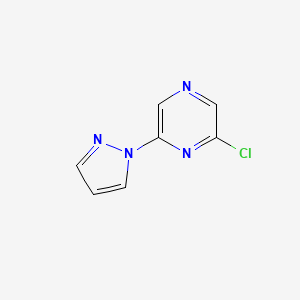 2-chloro-6-(1H-pyrazol-1-yl)pyrazine