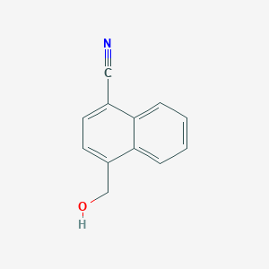 molecular formula C12H9NO B1600610 4-(Hydroxymethyl)-1-naphthonitrile CAS No. 79996-90-0