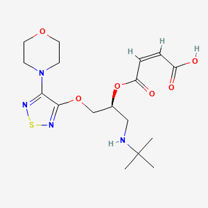 molecular formula C17H26N4O6S B1600611 Timolol maleate ester CAS No. 1026075-53-5