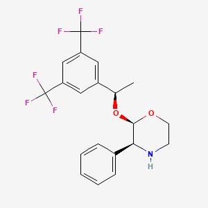 2-(R)-(1-(R)-(3,5-bis(trifluoromethyl)phenyl)ethoxy)-3-(S)-phenyl morpholine