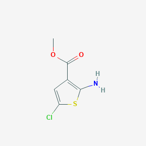 molecular formula C6H6ClNO2S B1600643 Methyl 2-amino-5-chlorothiophene-3-carboxylate CAS No. 55503-06-5