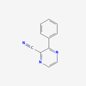 molecular formula C11H7N3 B1600649 3-Phenylpyrazine-2-carbonitrile CAS No. 2882-16-8