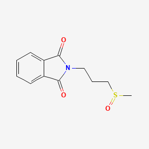 molecular formula C12H13NO3S B1600656 2-(3-(Methylsulfinyl)propyl)isoindoline-1,3-dione CAS No. 98184-57-7
