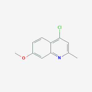 molecular formula C11H10ClNO B1600697 4-Chloro-7-methoxy-2-methylquinoline CAS No. 75896-68-3