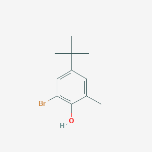 molecular formula C11H15BrO B1600715 2-Bromo-4-tert-butyl-6-methylphenol CAS No. 20834-60-0