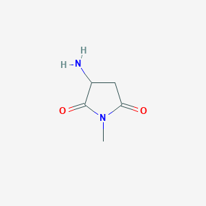 molecular formula C5H8N2O2 B1600722 3-氨基-1-甲基吡咯烷-2,5-二酮 CAS No. 67513-65-9