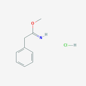 molecular formula C9H12ClNO B1600724 Methyl 2-phenylacetimidate hydrochloride CAS No. 39496-45-2