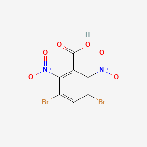 molecular formula C7H2Br2N2O6 B1600725 3,5-Dibromo-2,6-dinitrobenzoic acid CAS No. 67973-19-7