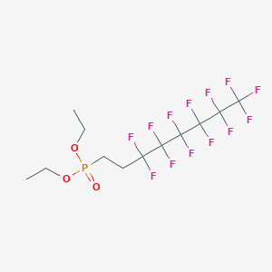 molecular formula C12H14F13O3P B1600737 (3,3,4,4,5,5,6,6,7,7,8,8,8-Tridecafluorooctyl)phosphonic acid diethyl ester CAS No. 350608-55-8
