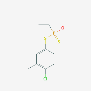 molecular formula C10H14ClOPS2 B160074 S-(4-Chloro-3-methylphenyl) O-methyl phosphonodithioate CAS No. 1942-80-9