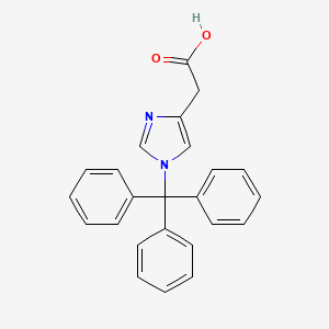 molecular formula C24H20N2O2 B1600743 (1-Trityl-1H-imidazol-4-yl)acetic acid CAS No. 168632-03-9