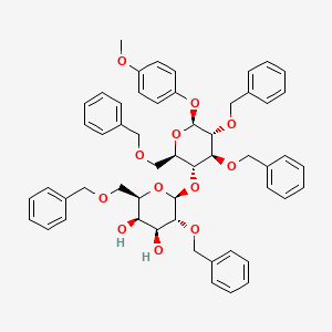 4-Methoxyphenyl 2,3,6-tri-O-benzyl-4-O-(2,6-di-O-benzyl-b-D-galactopyranosyl)-b-D-glucopyranoside