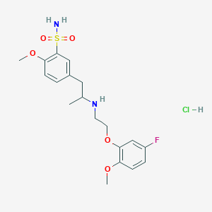5-(2-((2-(5-Fluoro-2-methoxyphenoxy)ethyl)amino)propyl)-2-methoxybenzenesulfonamide hydrochloride
