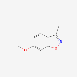 molecular formula C9H9NO2 B1600774 6-Methoxy-3-methyl-1,2-benzoxazole CAS No. 73344-39-5