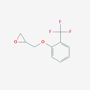 molecular formula C10H9F3O2 B160079 (S)-2-((2-(Trifluoromethyl)phenoxy)methyl)oxirane CAS No. 134598-04-2