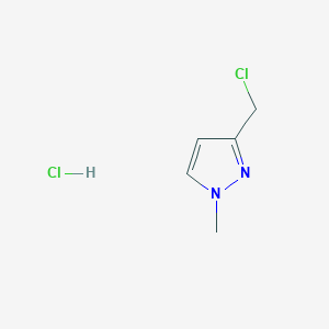 molecular formula C5H8Cl2N2 B1600790 3-(Chloromethyl)-1-methyl-1H-pyrazole hydrochloride CAS No. 88529-80-0