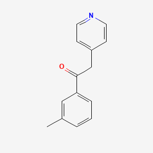 molecular formula C14H13NO B1600802 2-Pyridin-4-YL-1-M-tolyl-ethanone CAS No. 216529-53-2